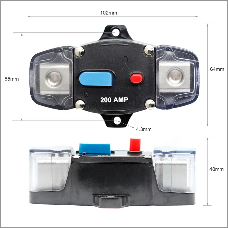 Car RV Yacht Boat Audio Modification Automatic Circuit Breaker Recovery Power Circuit Insurance Switch