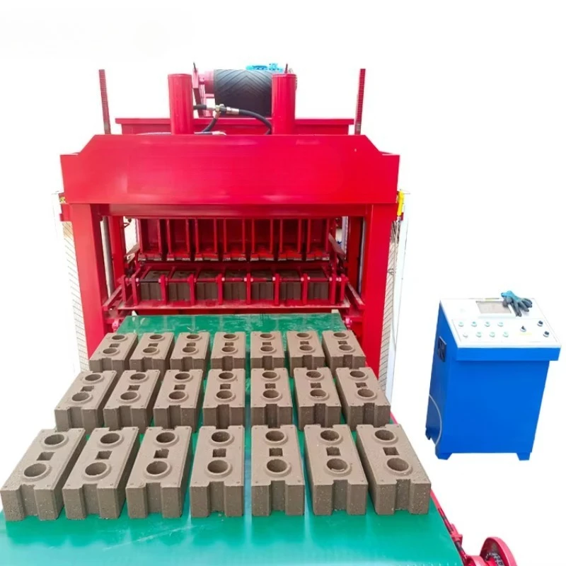 Compressed Brick Forming Machine Interlocking Block Press Manual Operation   Equipment Eco Construction Brick Press Customized