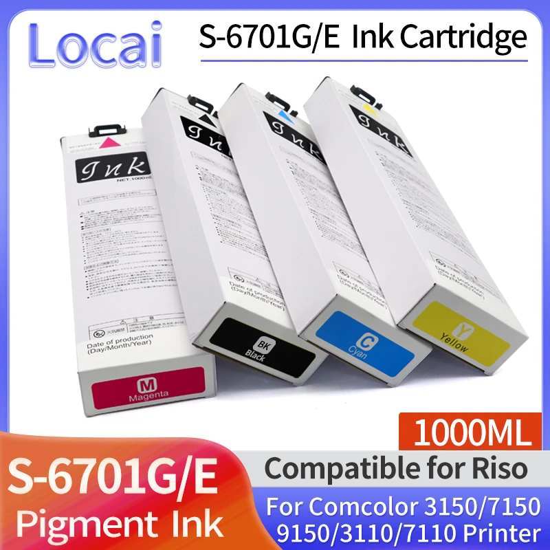 

Ink cartridge Compatible For Comcolor 3150 7150 9150 3110 7110 New Arrival For Riso S-6701G Riso S-6701G/E S-6702G/E with Chip