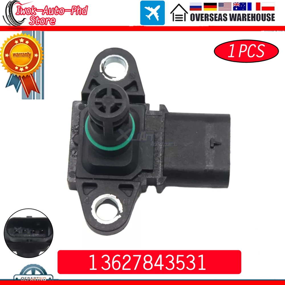 

Car MAP Air Manifold Absolute Pressure Sensor Fits For BMW 320i 328i 428i 528i M5 M6 X1 X3 Z4 16168239 13627843531 13628644433