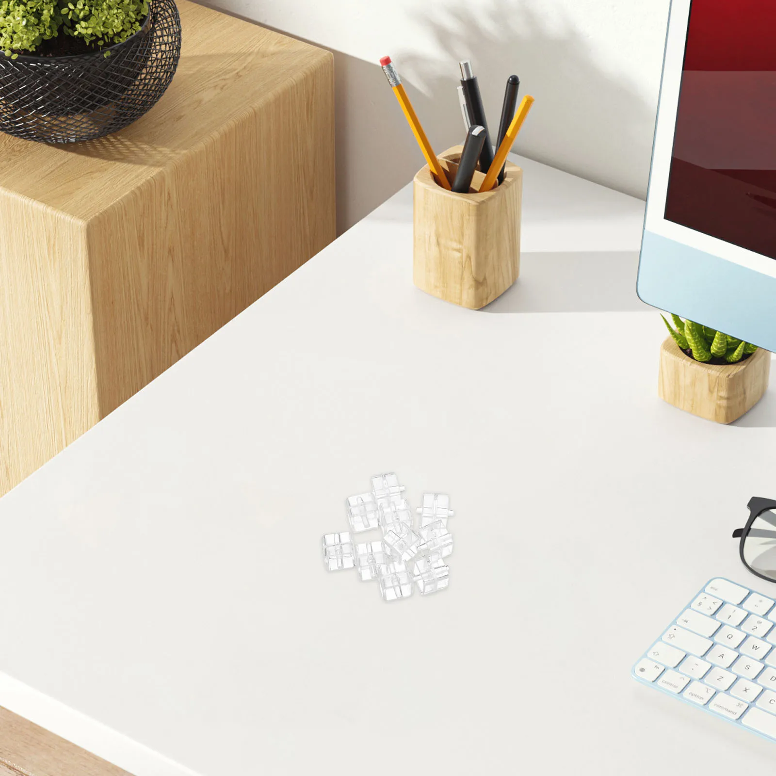 

10Pcs Tape Dispenser Core Insert Stable Support for Desktop Tape Holder Replacement Smooth Dispensing Office Warehouse Use