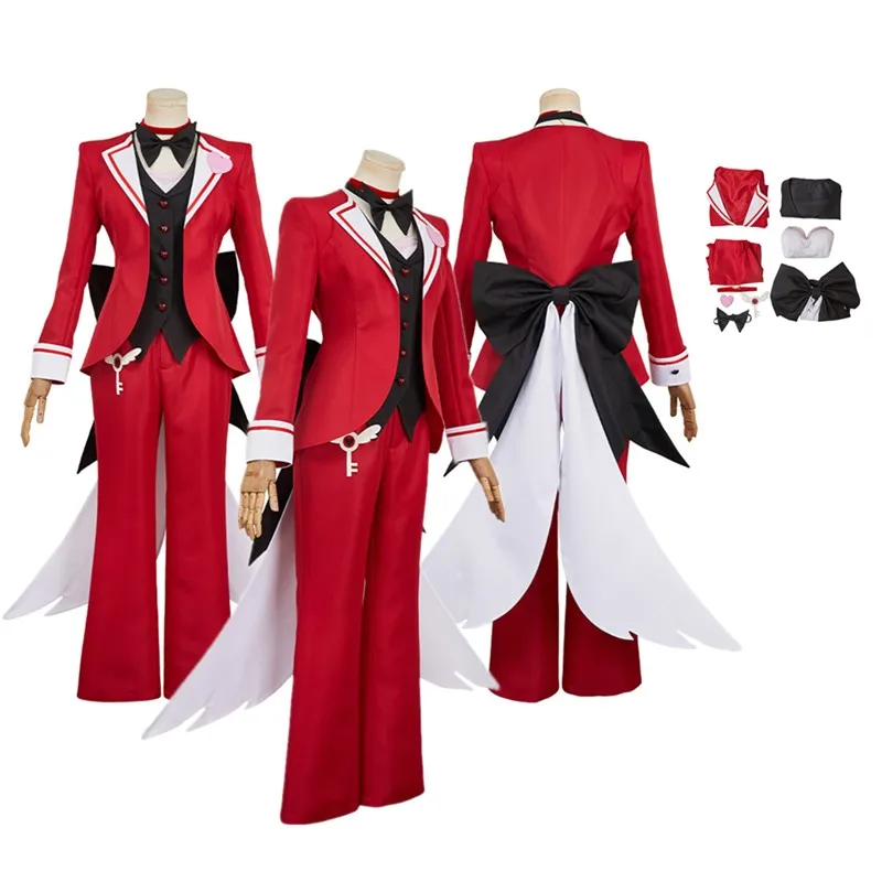 

Женский костюм ангела для косплея, костюм пыли, мультяшный босс, фантазия, униформа экономки, жилет, пальто, брюки, наряды, карнавальный костюм на Хэллоуин