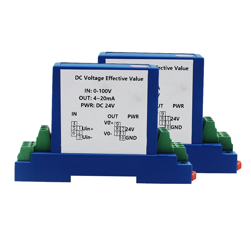 Sensore di tensione ZA-K12 AC 5V/10V/50V/100V/200V/500V trasduttore 4-20mA 5V 10V uscita DC24V sensore di tensione di alimentazione