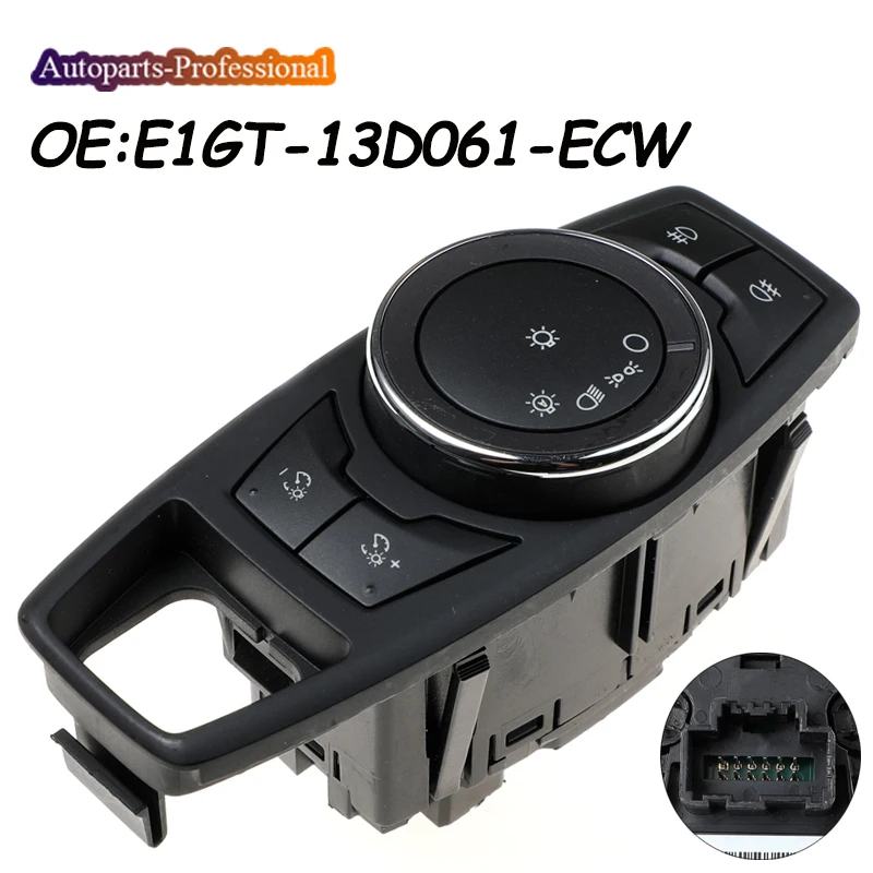 Car Auto accessorie Headlight Switch Headlamp Fog Light Control Button E1GT13D061ECW E1GT-13D061-ECW For Ford