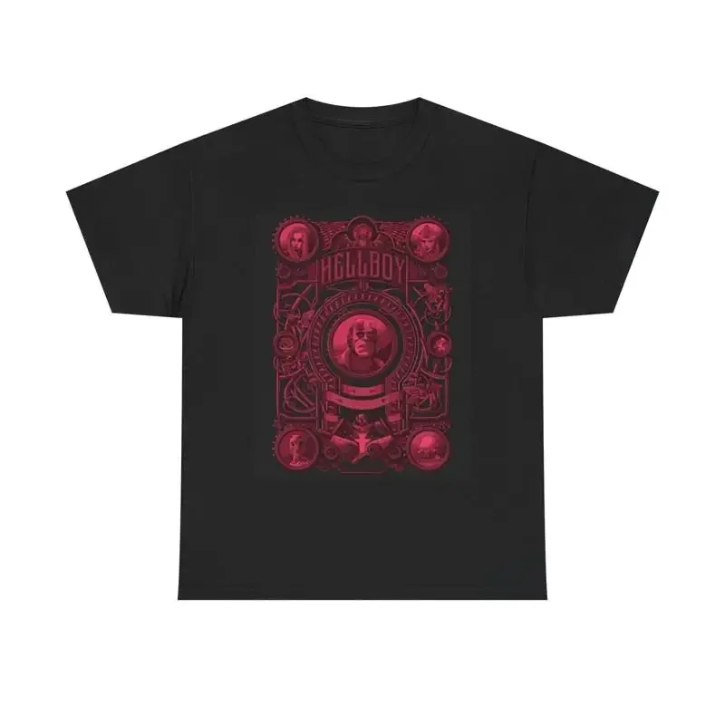 Hellboy T Shirt Movie Poster Retro Vintage Heavy Cotton