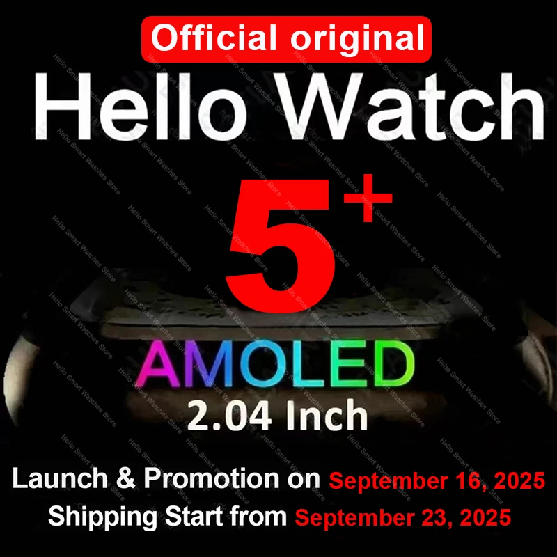 Smartwatch 2025 الرسمية الأصلية مرحبا ساعة 5 زائد الترا 3 AMOLED 4G ROM NFC GPT البوصلة بلوتوث دعوة 49 مللي متر ساعة ذكية الرجال