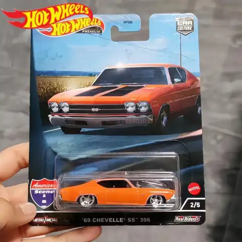 Hot Wheels Premium 69 CHEVELLE SS 396 Diecast Collectible Alloy Car Model 1:64 Scale Vehicle Culture Enthusiasts Toy Car Gift