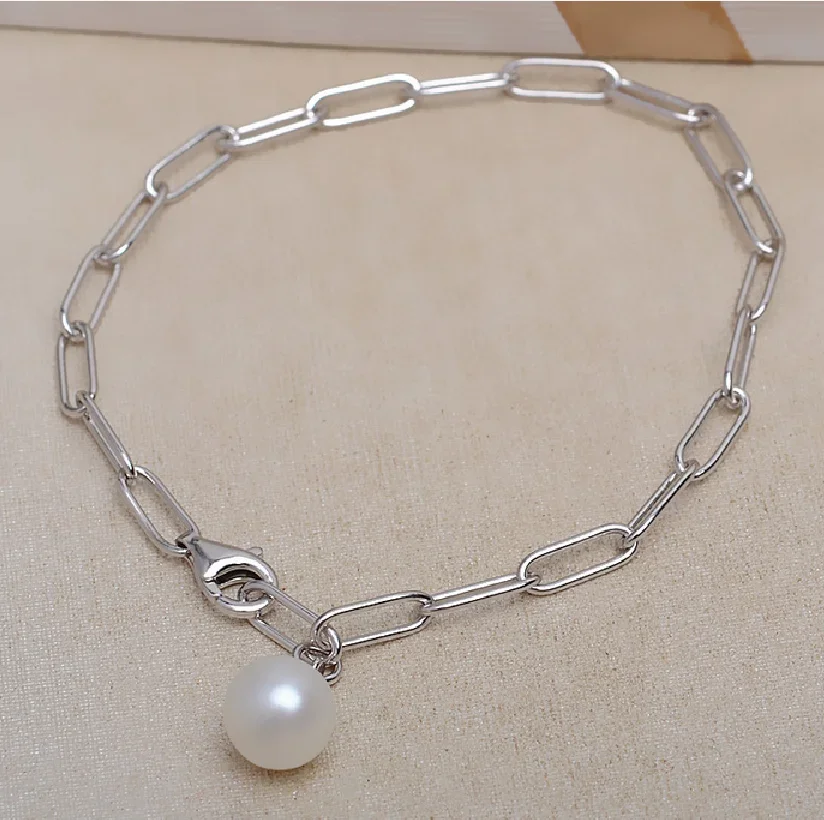 Huge 13-14mm South Sea Natural White Pearl Necklace Pendant 925 Sterling Silver Jewelry