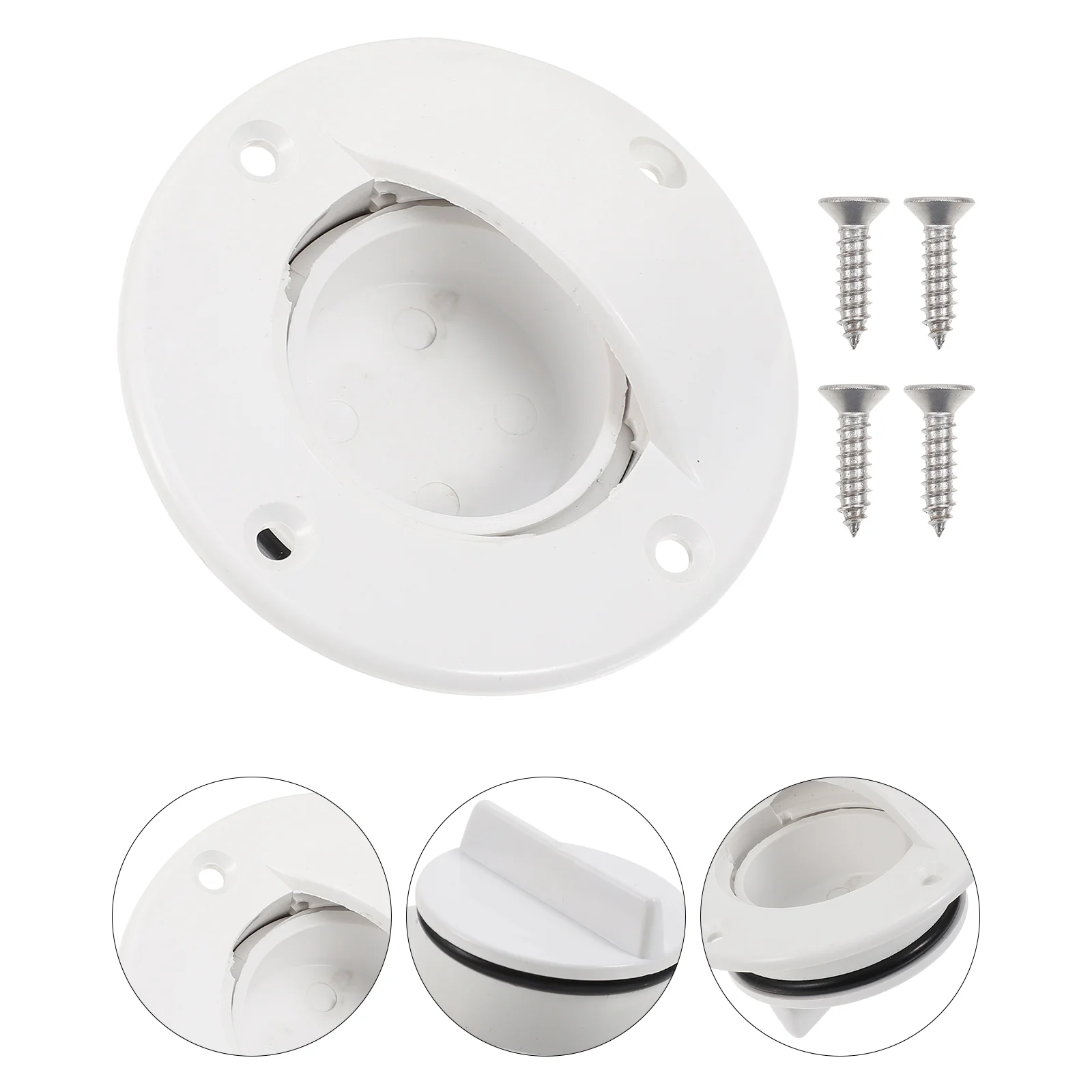 

Boat Scupper Plug Drain Kayak Accessories Holes Plugs Marine White Canoes Valve