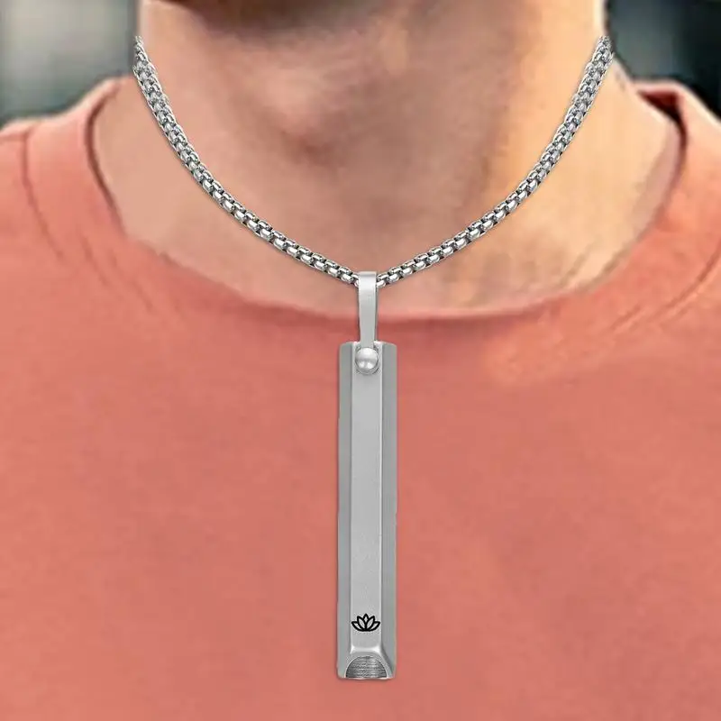 Breathing Necklace Whistle Breathing Necklace Anxious Necklace Breathing Necklace For Breathwork Anxious Breathing Tool Relief