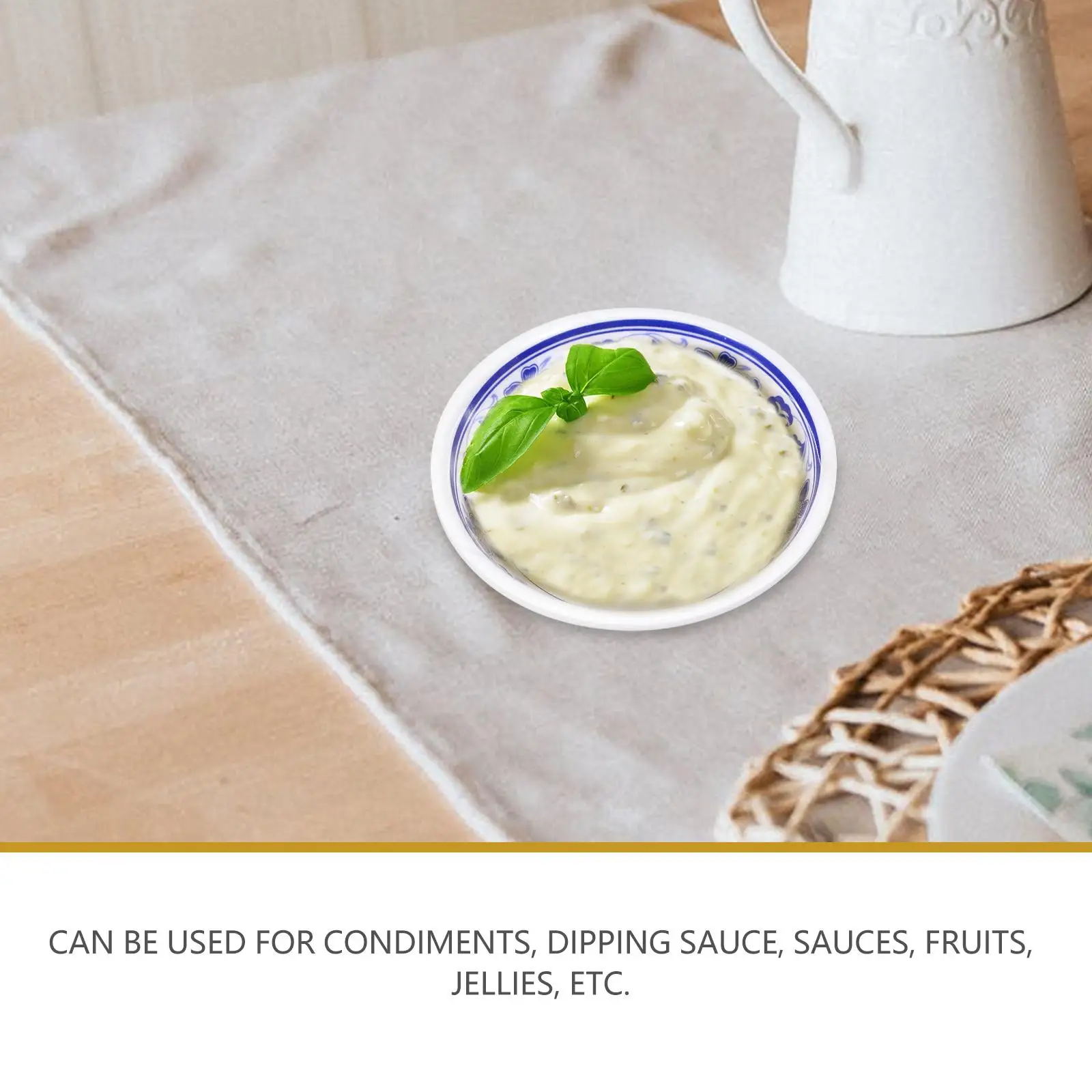 6 Pcs Plate Snack Container Appetizer Sauce Containers Condiment Melamine Plates