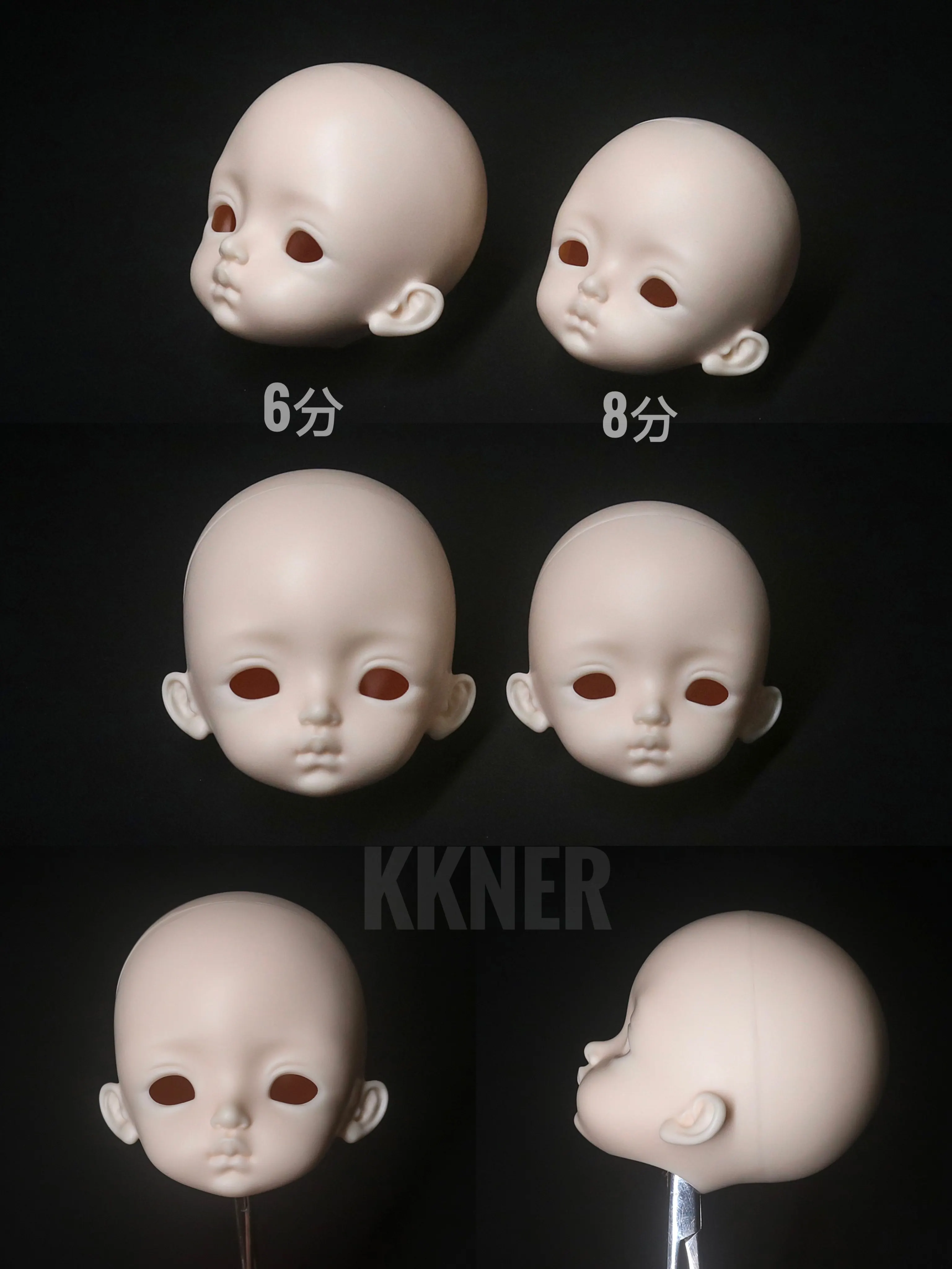 Kkner Series Star Doll Head OB11. BJD 6 Inch Size BJD 8 Inch Size Doll