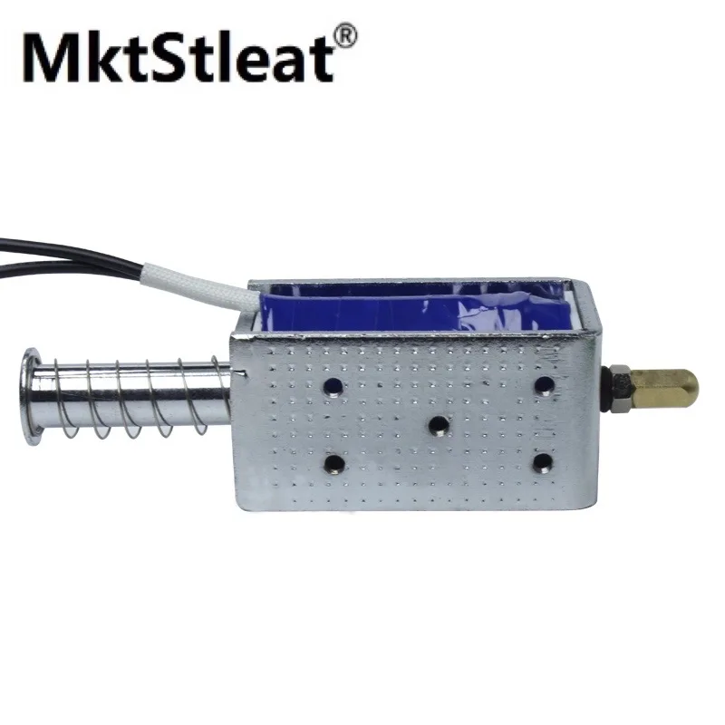 LY1264- MktStleat DC 12V 24V 스트로크, 20mm 푸시 풀 스트레이트 솔레노이드, 긴 소형 솔레노이드 밸브