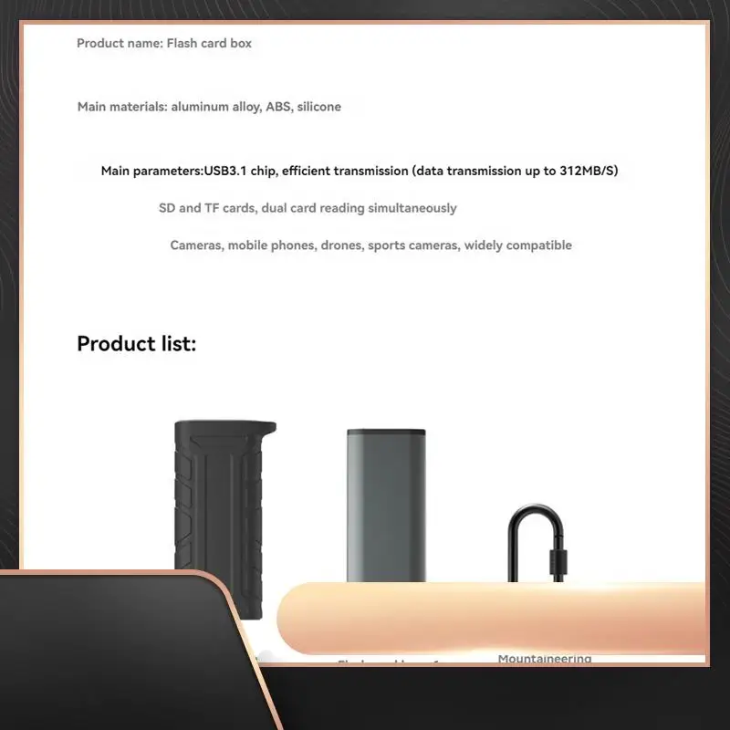 

Высокоскоростной чехол для чтения карт SD USB 3.1 Type-C, чехол для переноски SD/TF/SIM-карт для камер, смартфонов, дронов
