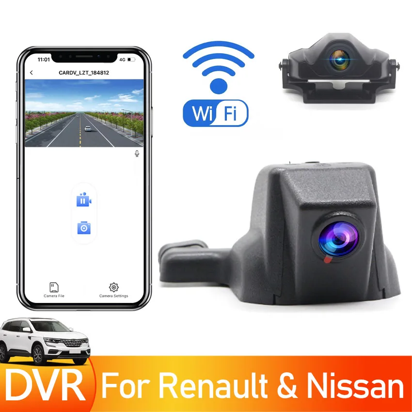 Car DVR Wifi Camera 4K Dash Cam Video Recorder Original For Renault Kadjar Koleos 2015 To 2018 For Nissan Murano z52 X-Trail T32