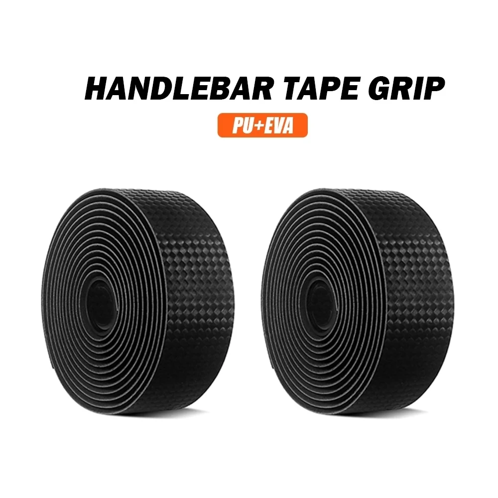 New Road Bike Tape Bicycle Handlebar Tapes Non-slip Breathable Comfortable 3K Carbon Woave PU Leather Tape Bicycle Accessories