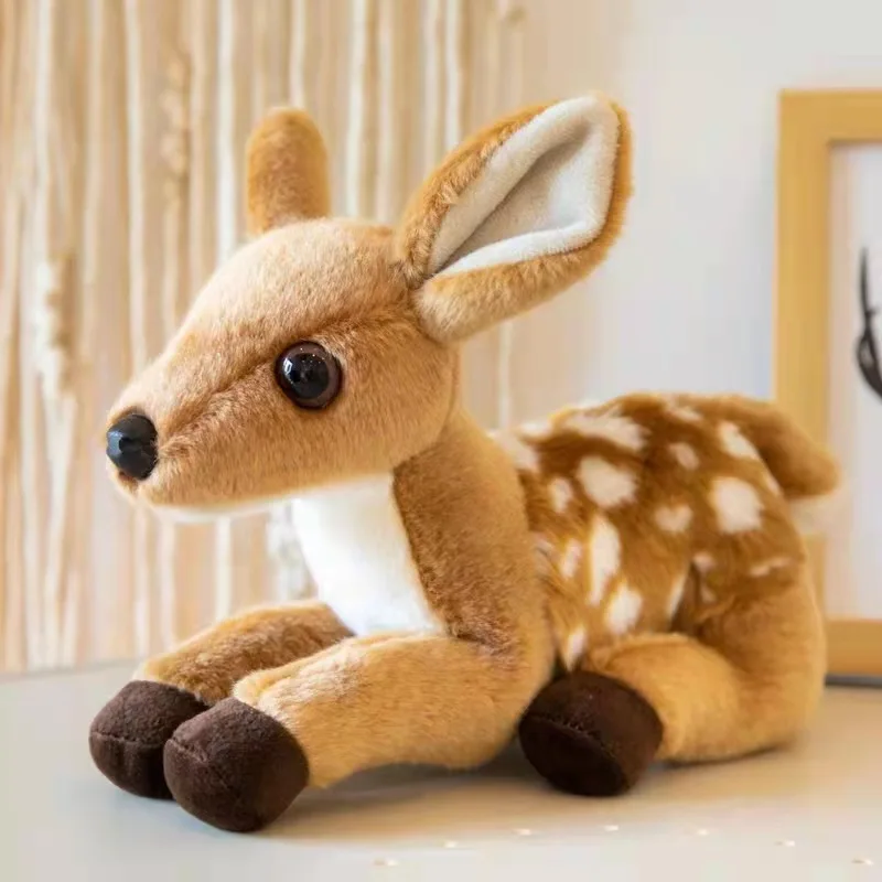 

Simulation Sika Deer Plush Toy Kawaii Plush Stuffed Animal Home Garden Decoration Elk Children Soothe Doll Deer Doll Wholesale