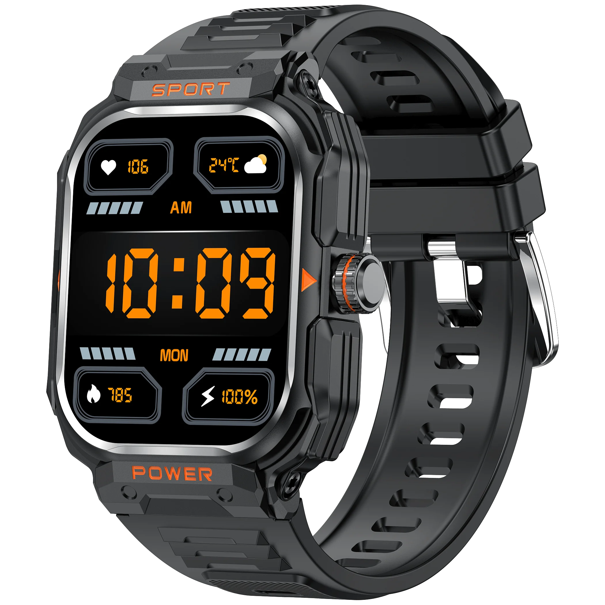 สมาร์ทวอทช์ 2-in-1 หน้าจอ HD 2.01 นิ้ว หูฟังไร้สาย, โทรผ่านบลูทูธ, NFC, ติดตามกิจกรรม, นาฬิกาอัจฉริยะพร้อมหูฟัง สำหรับผู้ชายและผู้หญิง