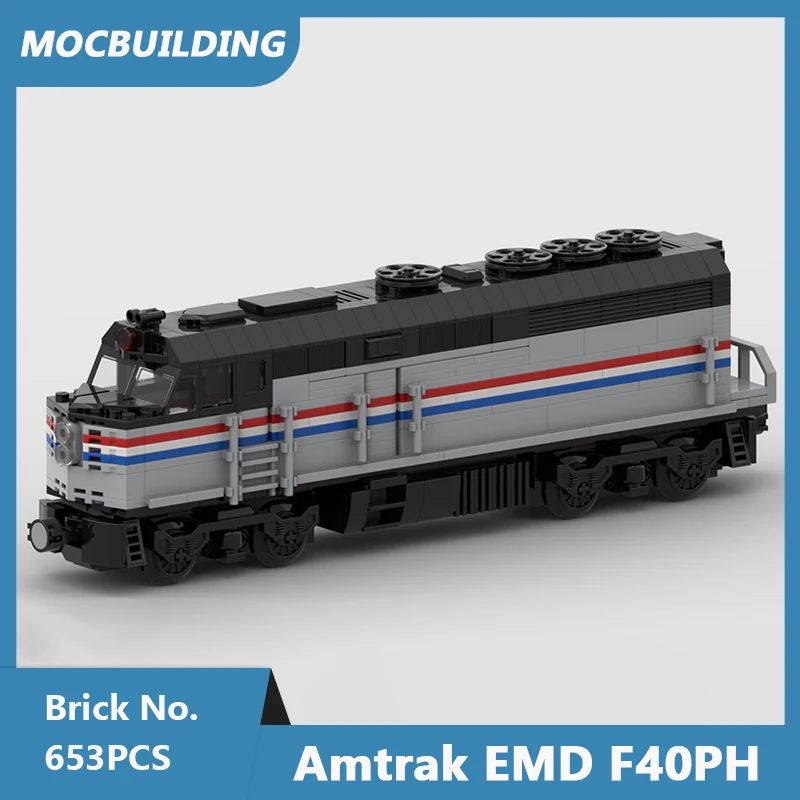 MOC Building Blocks Passenger Car 1st Class Train Model DIY Assembled Bricks Transportation Series Educational Toys Gifts 694PCS