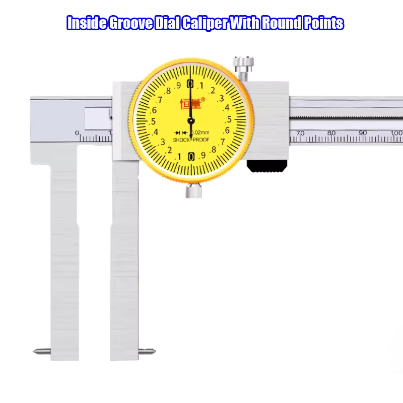 

Sharp tip Internal Groove Dial Caliper 20-150mm 30-200 Internal Groove Vernier Caliper Internal Hole Groove Diameter Caliper