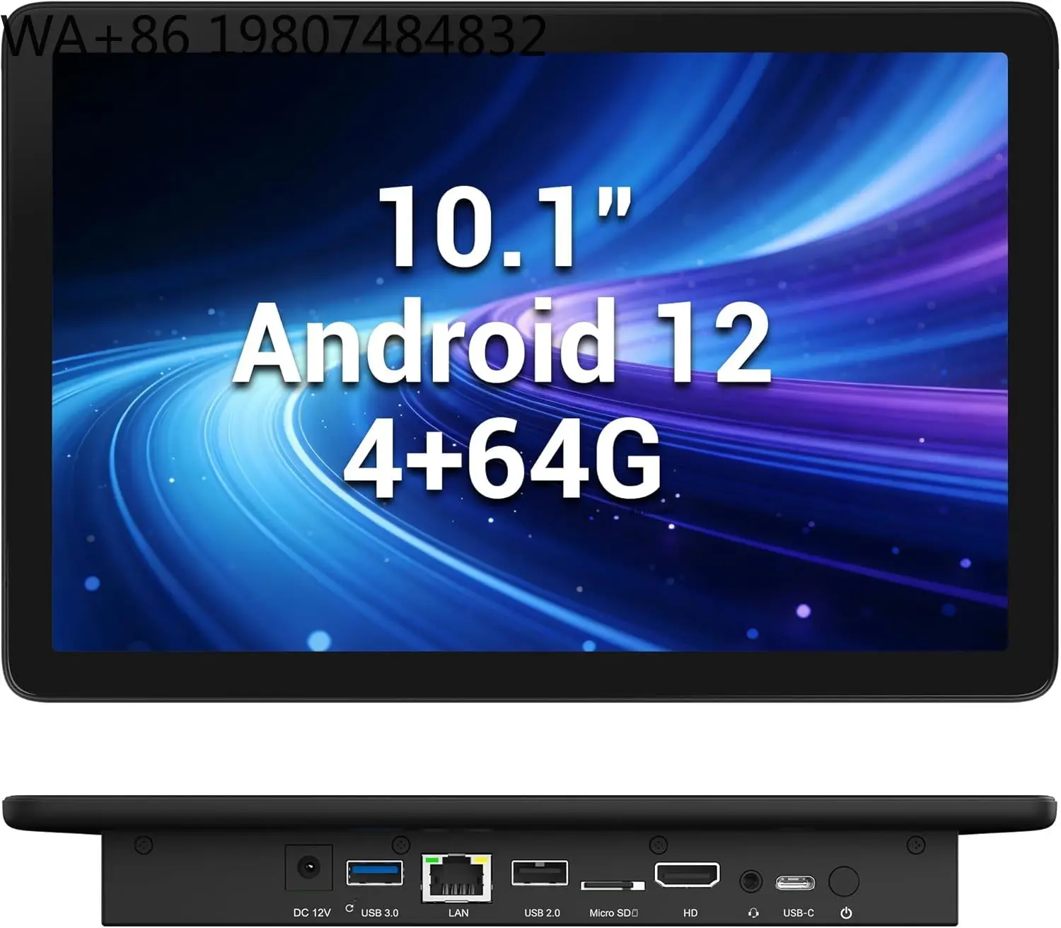 10.1 Inch RK3399 Industrial Touch Panel PC Android12 System 4GB+64GB Fanless Smart Home Scene Automation Computer