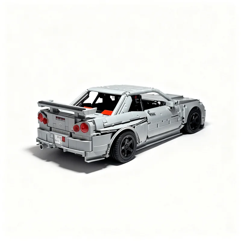 2086PCS MOC Technology Nissan Skyline Gt R Z Tune Nismo R34 Model DIY Creative Assembly Building Blocks Display Birthday Gift