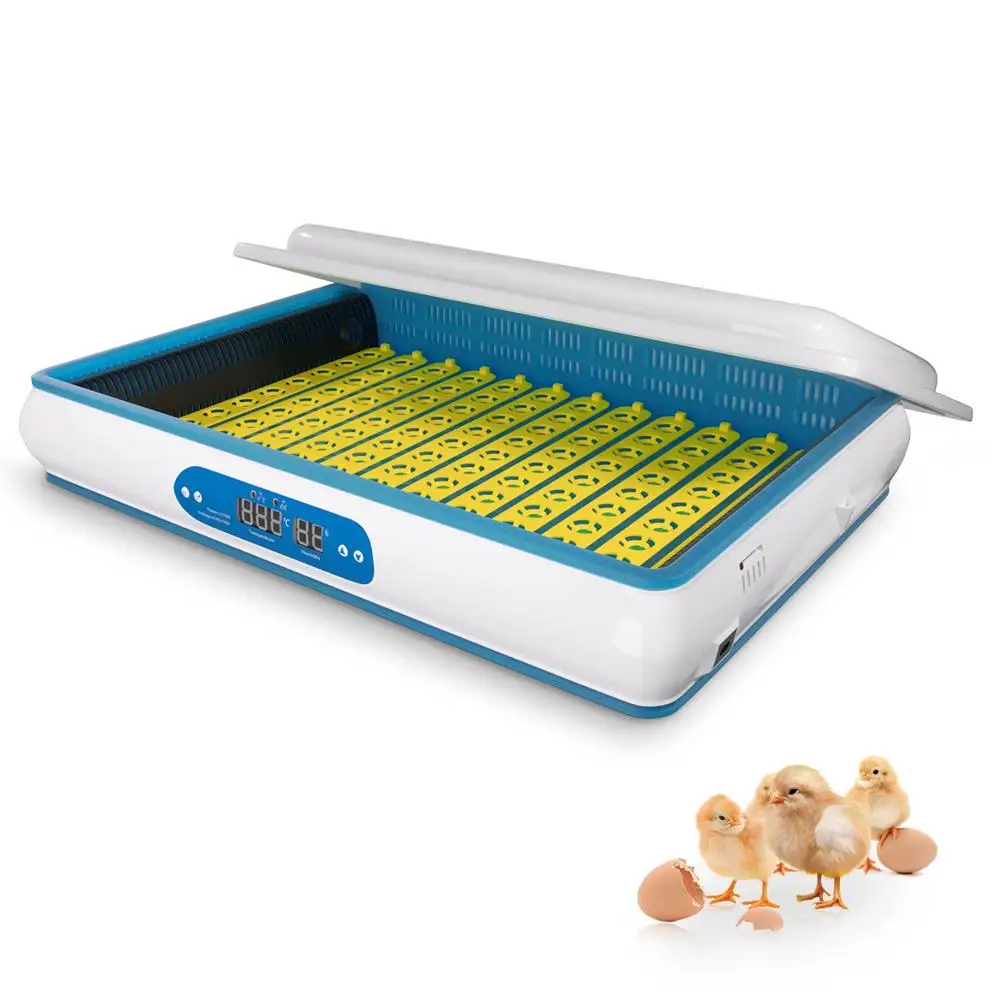 120 Capacity Dual Temperature Humidity Control Display Automatic Chicken Egg Incubator Hatcher Machine Roller Tray