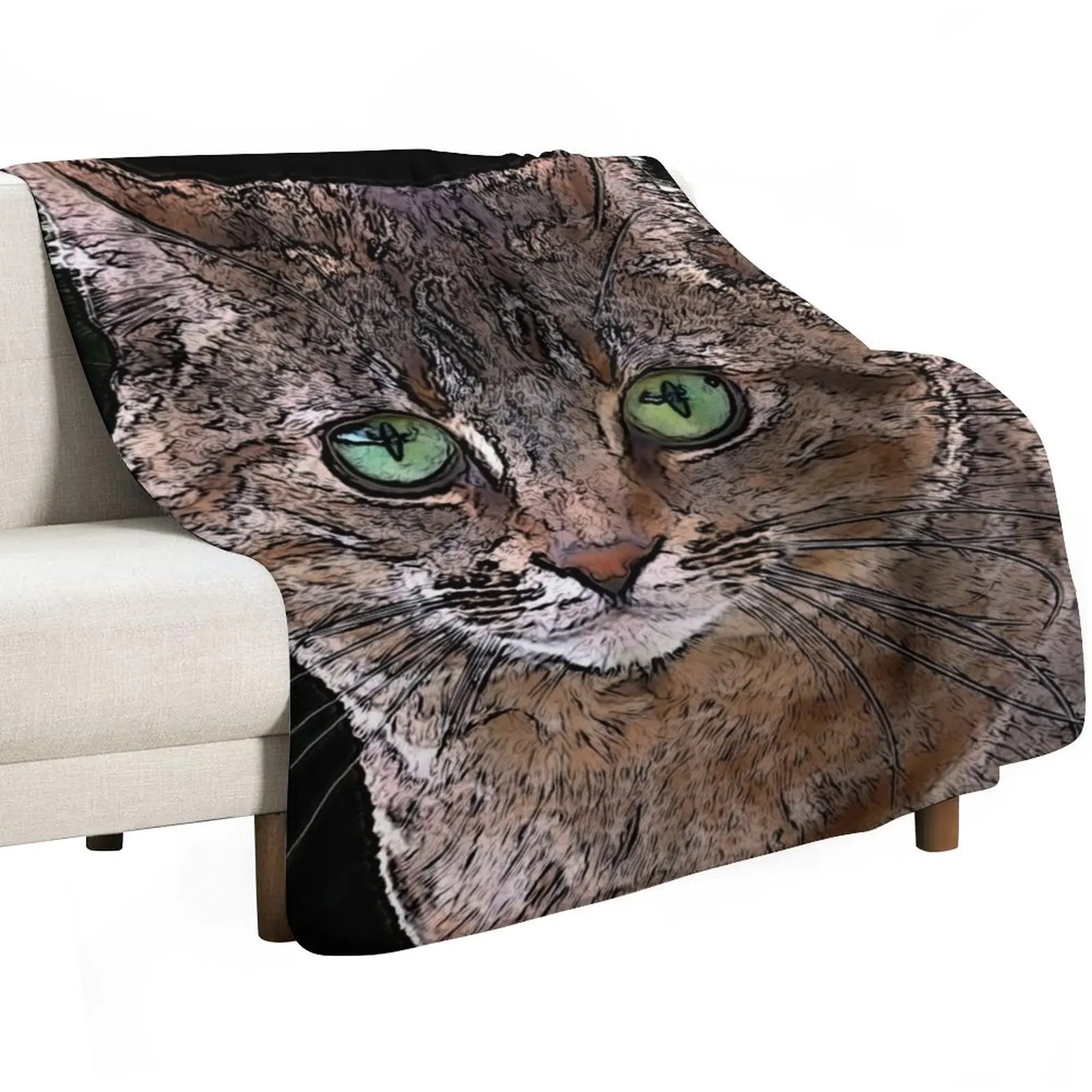 Cat focus! Throw Blanket Giant Sofa Summer Beddings wednesday Plaid warm winter Extra Large Throw Blankets