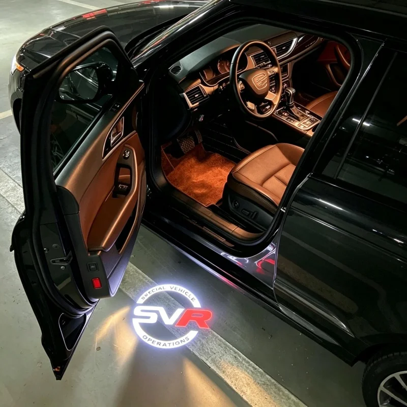 2pcs Wireless LED Door Welcome Light Shadow Laser Emblem Lamp for Range Rover Discovery 3 4 Freelander 2 Laser Car Accessories