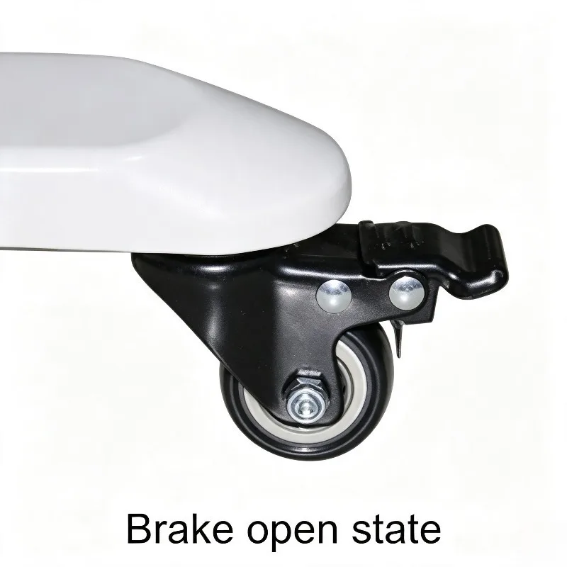 Swivel Caster Wheels 4Pcs Black Furniture Castor with Brake Silent Office Chair Casters Storage Rack