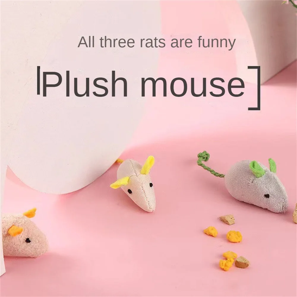 1/3/5PCS Mouse Toy Bite Resistance Pet Products New Kitten Toy Universal Pet Accessories Creative Cat Toy Interactive