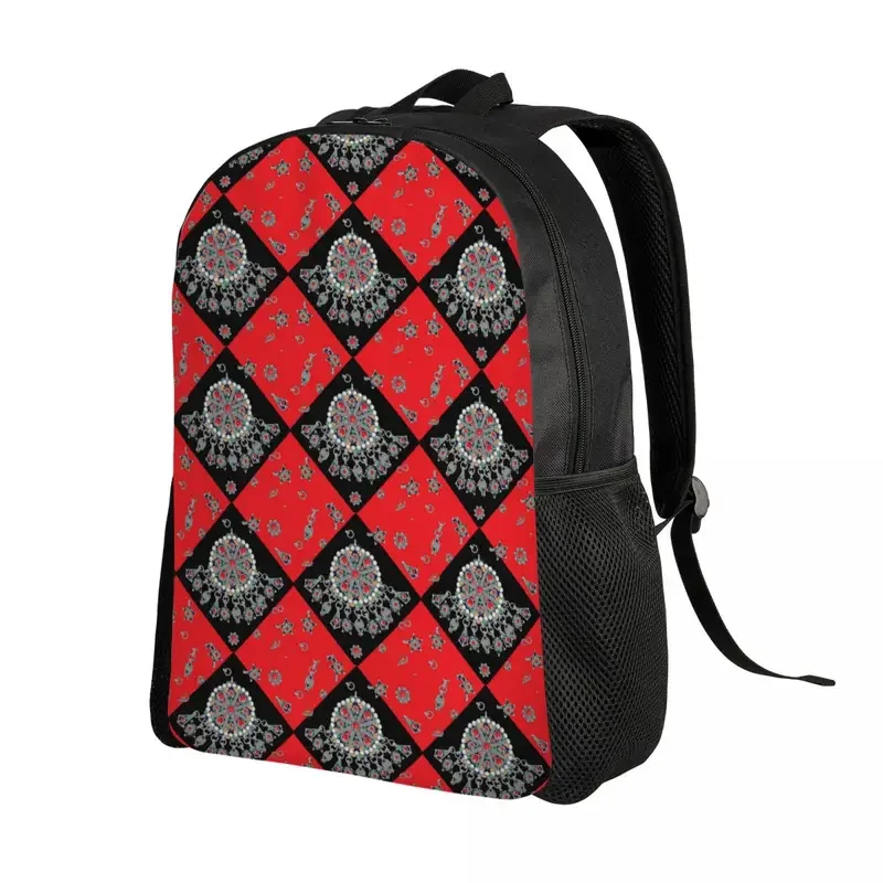 Kabyle Jewelry Travel Backpack Men Women School Laptop Bookbag Amazigh Carpet Morocco College Student Daypack Bags