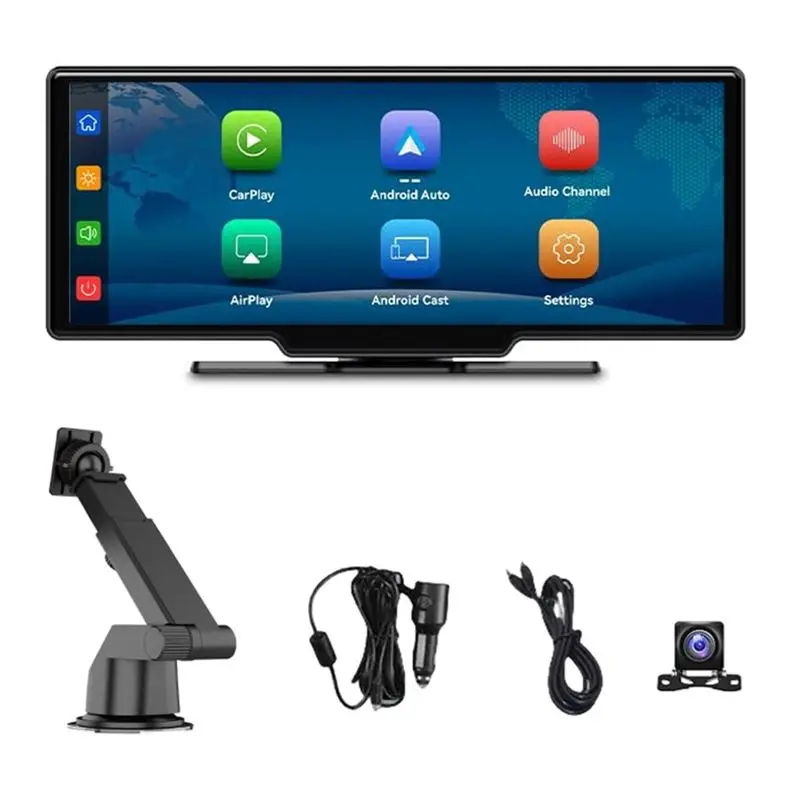 Wireless Carplay Screen,10.26In Car Stereo Touch Screen With Android Auto Carplay, Car Audio With Mirror Link, Bluetooth