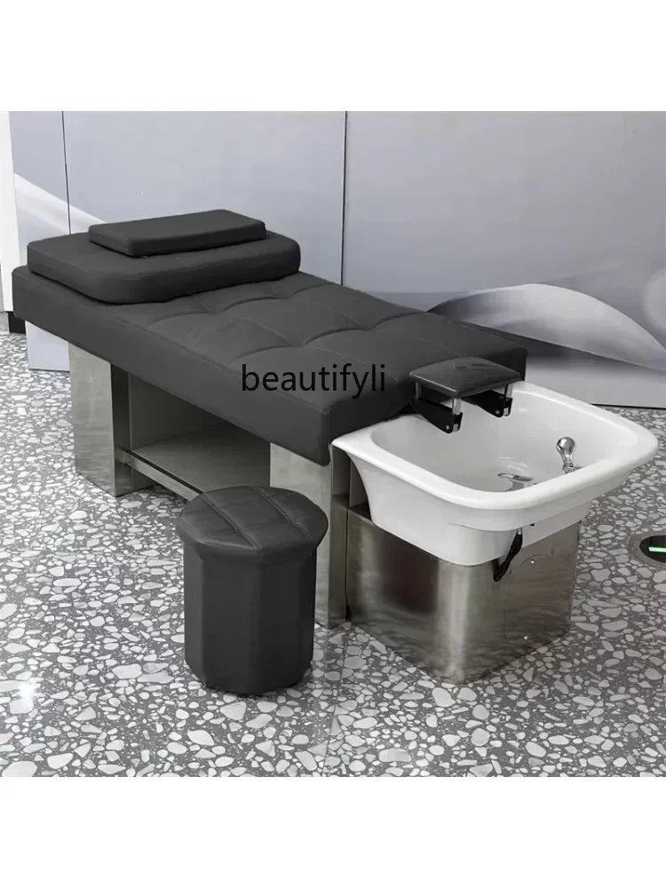 Beauty Salon Shampoo Chair Hair Salon Barber Shop Lying Completely Thai Massage Flushing Bed Chair Stool Physiotherapy