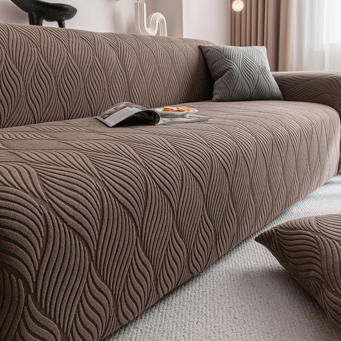 

Simple Style Jacquard Velvet Sofa Cover 2025 New Full Cover Non-Slip Sofa Protector Slipcouch All Season Universal