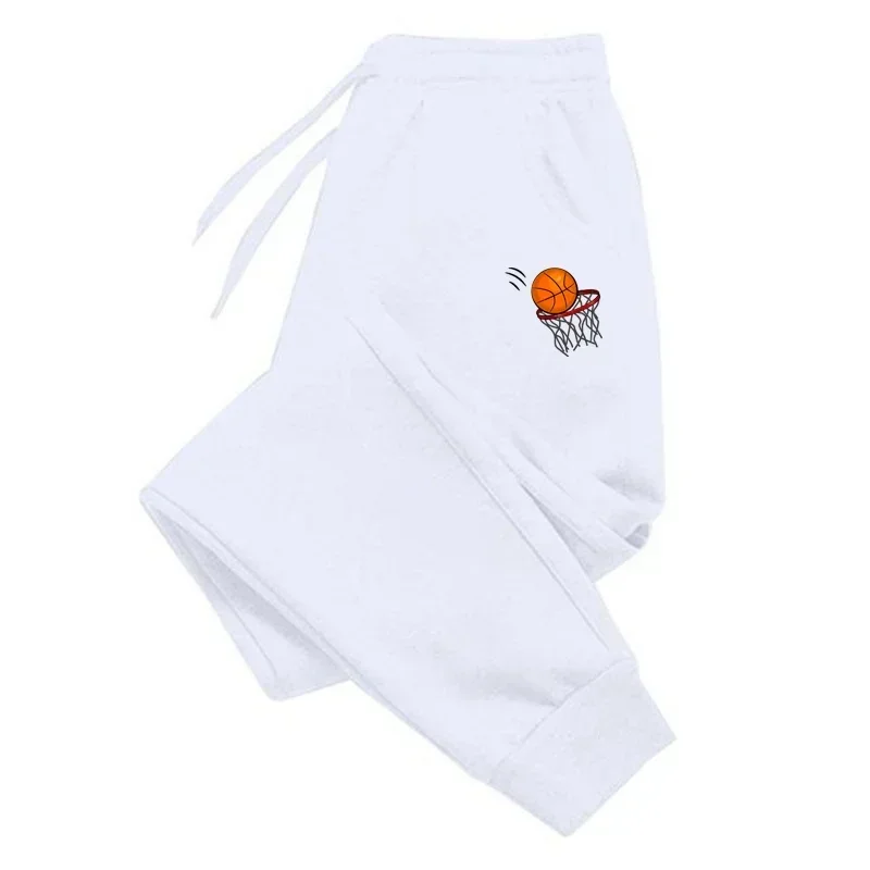 Basketball Pattern Printed Jogging Pants Teens Outdoor Sports Sweatpants Casual Fitness Sport Trousers