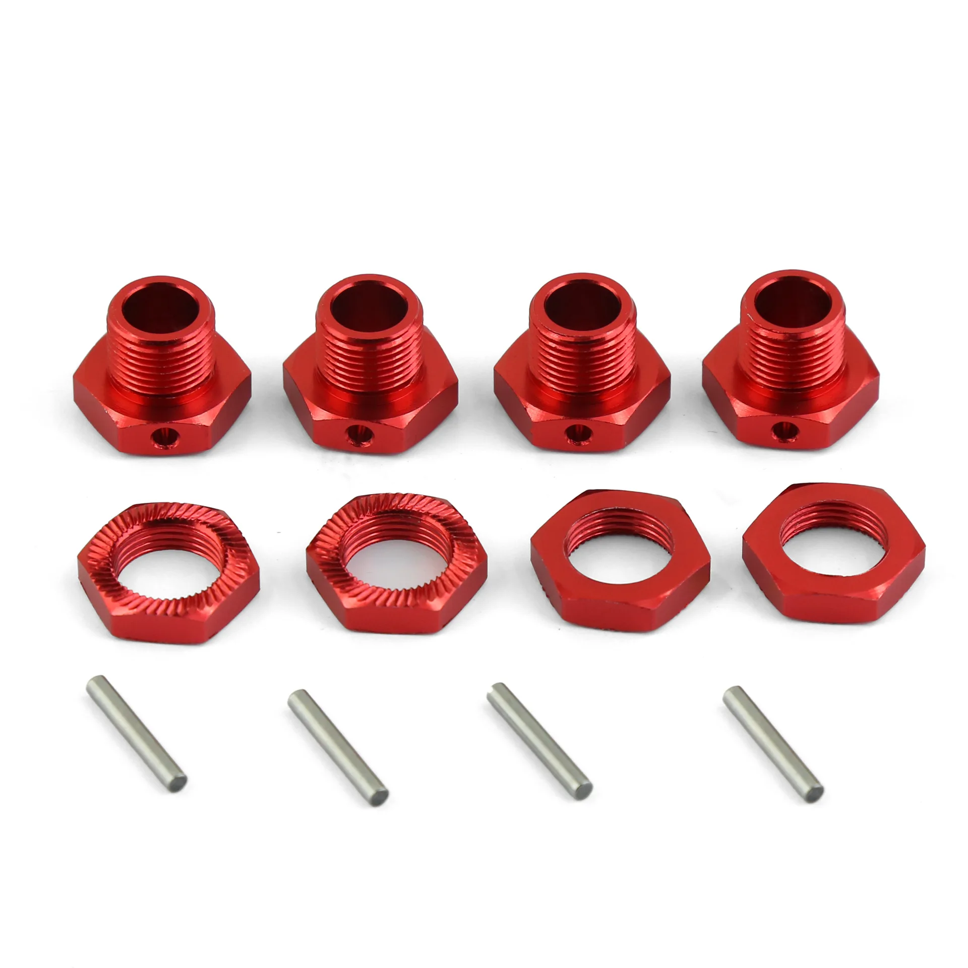 Metal 17mm Wheel Hex Hub Adapter with Nut for Arrma 1/7 Infraction Limitless Felony 6S 1/8 Typhon 6S RC Car Upgrade Parts