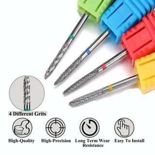 1Pcs Tungsten steel Nail Drill Bits Electric Grinding Head Exfoliating Clean For Gel Nail Polish Manicure Milling Cutter Files T