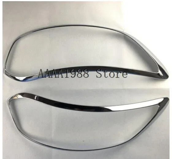 For Renault Kadjar 2016-2019 2020 2021 Chrome Head Light Lamp Cover fog trim Sticker Protector Accessories Car Styling image 3