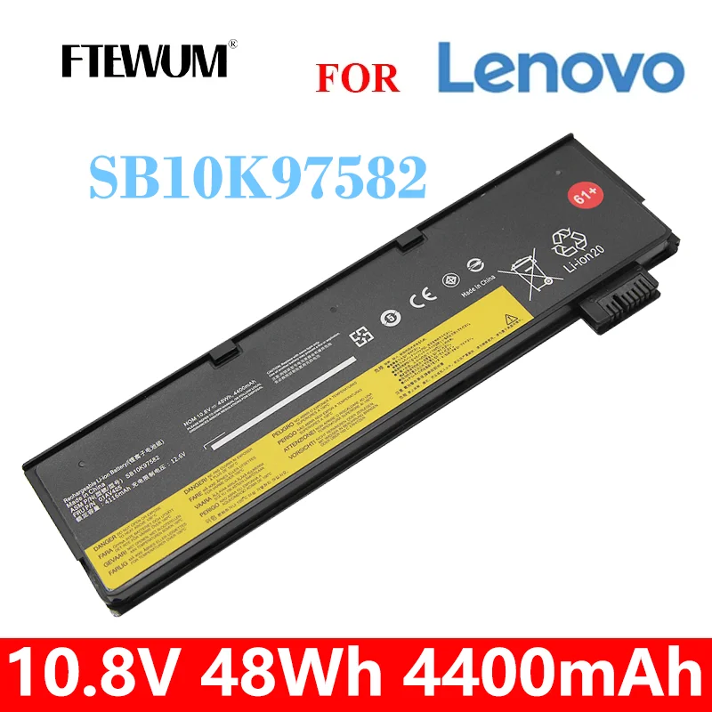 

SB10K97582 Laptop Battery 10.8V 4400mAh 48Wh 6 Cells For Lenovo ThinkPad T470 T570 T480 T580 A475 P51S P52S TP25 01AV491 01AV426