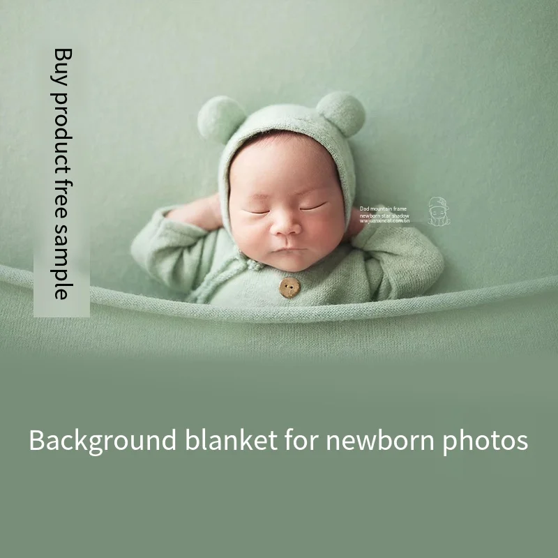 Newborn Photography Props Baby Blanket Wraps Photo Shooting Accessories Photography Studio Mat Backdrop Mohair Elastic Fabric