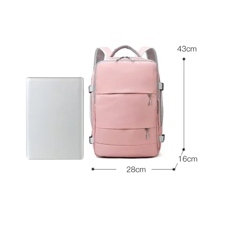 Multifunctional Travel Backpack For Women Trekking Mountaineering Bag USB Charging Port Waterproof Sport Fitness Bag Storage Bag