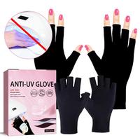 1 Pair Anti-UV Radiation Protection Gloves LED Lamp Nail Protection Glove Gel Nail Dryer Light Manicure Tools
