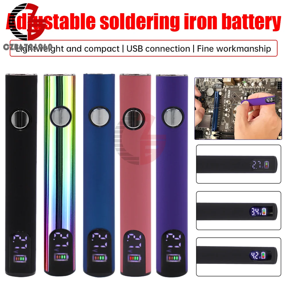 

510 Thread Battery Pen Solder Iron Shaped Battery Set Portable Electric Soldering Iron Adjustment Heating Devices Welding Tool