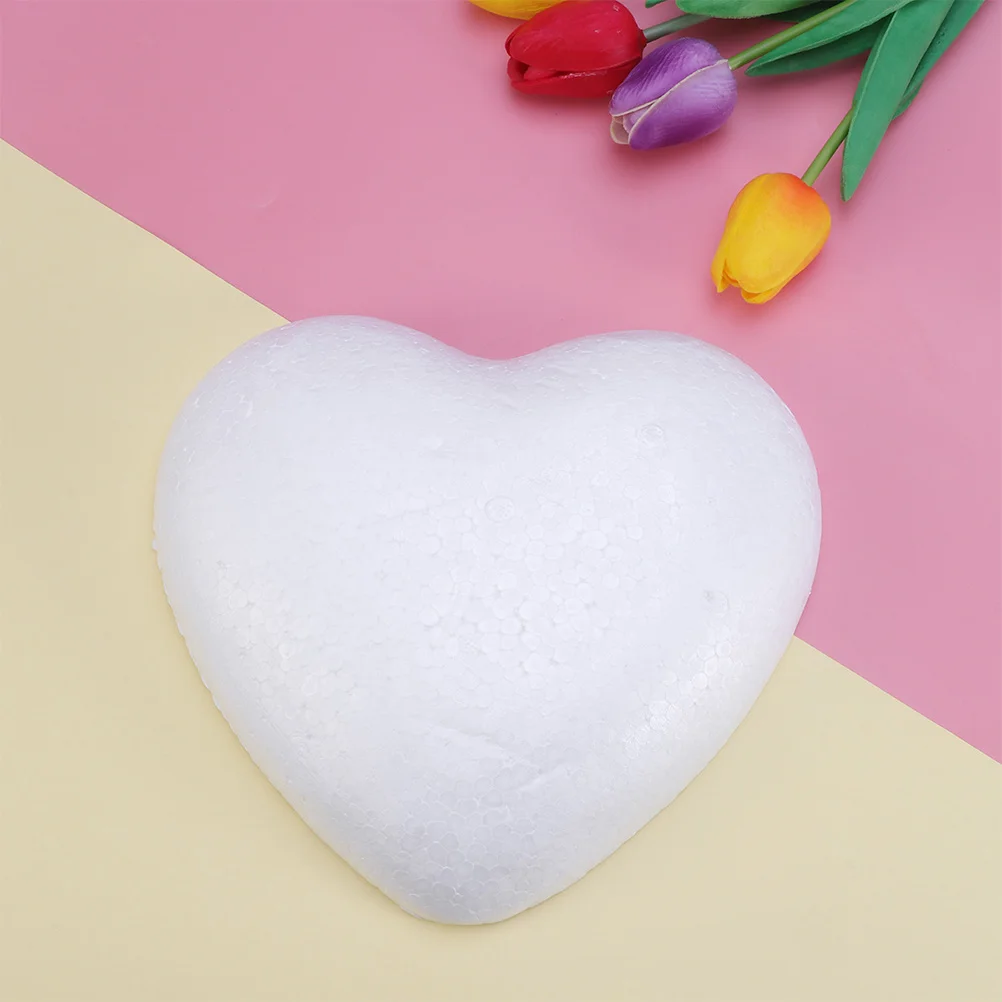 

2Pcs Foams Hearts Adornments DIY Heart Shape Models Wedding Party Craft Decor Lightweight Creative Foams Hearts Shape Adorn