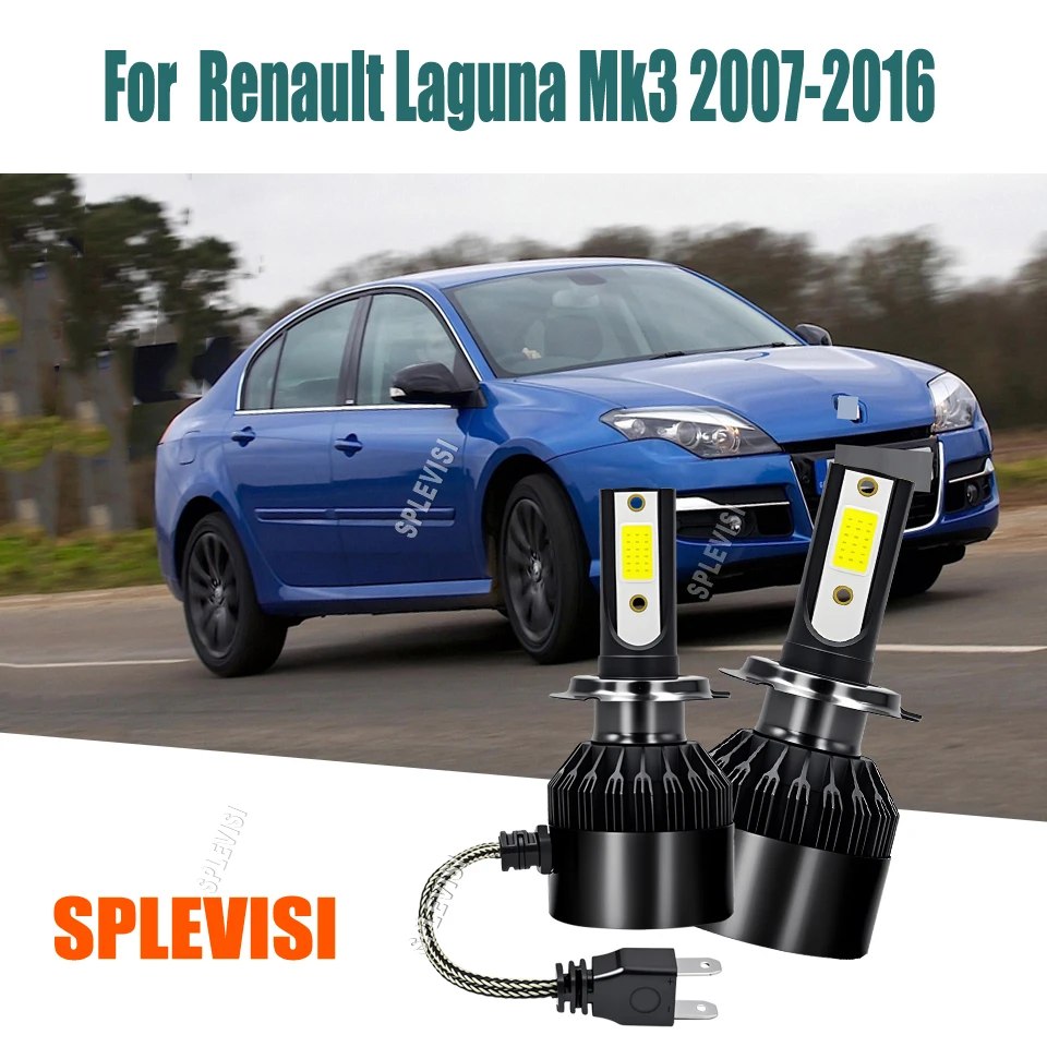 

H7 LED 12v White Headlight Conversion Lamps Waterproof For Renault Laguna Mk3 2007 2008 2009 2010 2011 2012 2013 2014 2015 2016