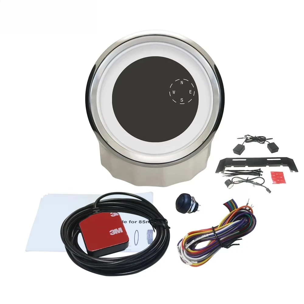 ELING 85mm(3 3/8'') Speedometer 0-299km/h Knots MPH Odometer With 0-19999RPM Tachometer for Car Boat RV Motorcycle With BSD 4