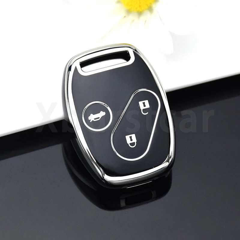 2 3 4 Buttons Car Key Case Cover for Honda Civic Accord VII Crv Frv Insight Shuttle Stream Jazz Shell Fob Keyless Accessories