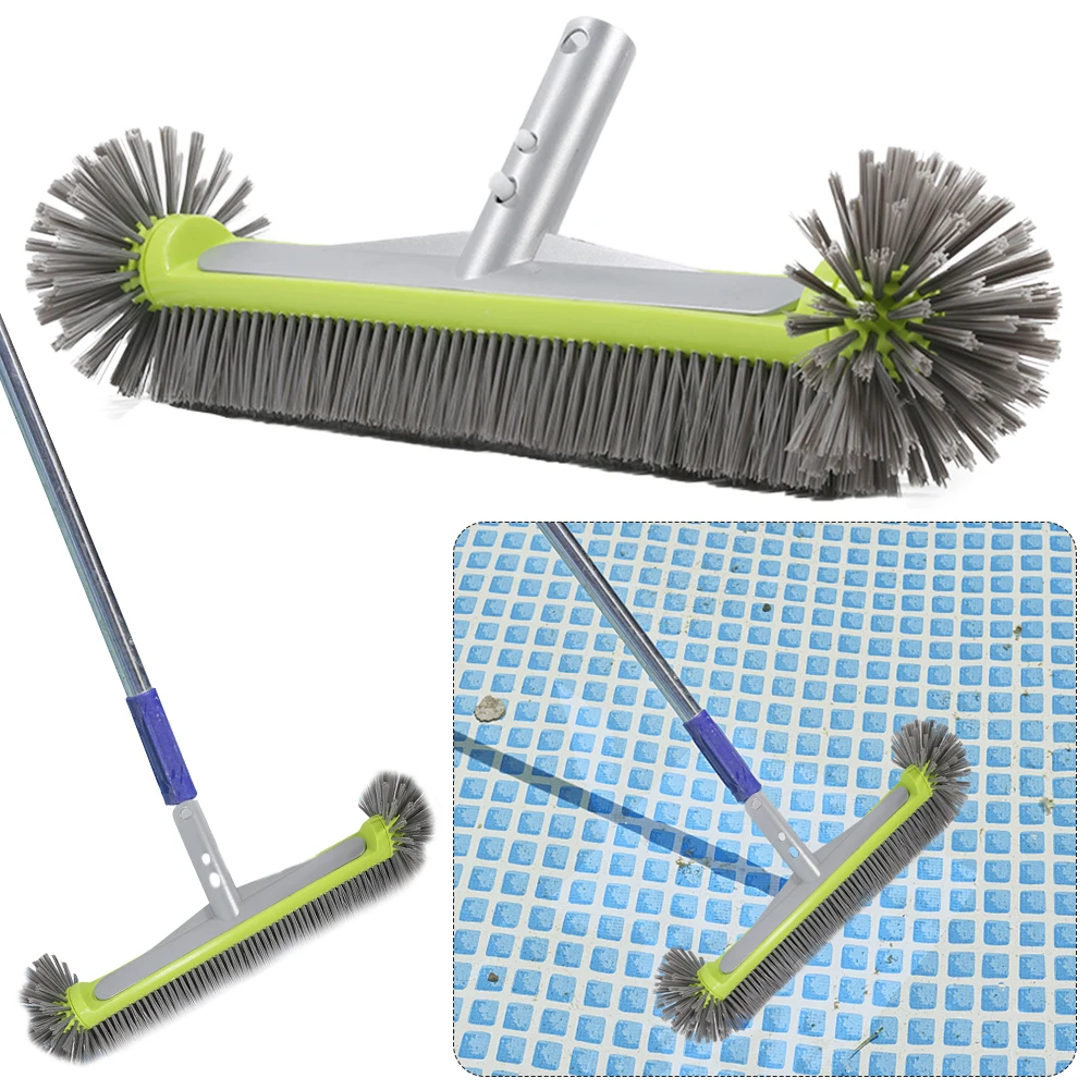 Swimming Pool Brush Durable Pool Floor Wall Cleaning Tool Pool Broom Algae Remover Scrubber Cleaning Brush Head Cleaner Tool