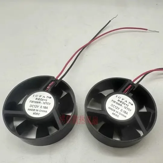 

Ltsf For ICFAN F3510WR-12TCV DC 12V 0.18A 35x35x10mm 2-Wire Server Cooling Fan